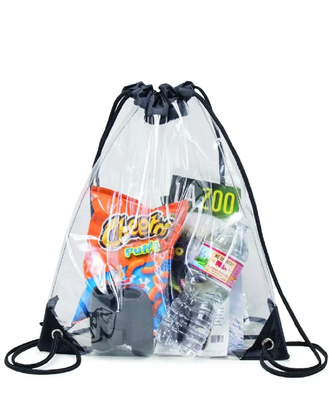 Discover Promotions 6 ct Clear Backpack W/ Drawstrings - By Bundle Don't Miss Out – Shop Fashionable Bags At Special Rates Discover Promotions 6 ct Clear Backpack W/ Drawstrings - By Bundle Don't Miss Out – Shop Fashionable Bags At Special Rates