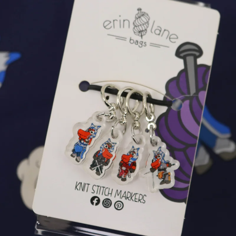 Fashion Sale Knit Stitch Marker Set in Ashoka Tano Sheeple Modern Handbags With Stylish Discounts