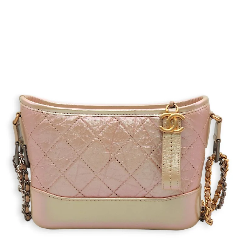 Hot Brand Discounts Gabrielle Small Iridescent Pink Shoulder Bag in Calfskin, Gold/Ruthenium/Silver hardware Exclusive Discounts On Stylish Handbags Hot Brand Discounts Gabrielle Small Iridescent Pink Shoulder Bag in Calfskin, Gold/Ruthenium/Silver hardware Exclusive Discounts On Stylish Handbags