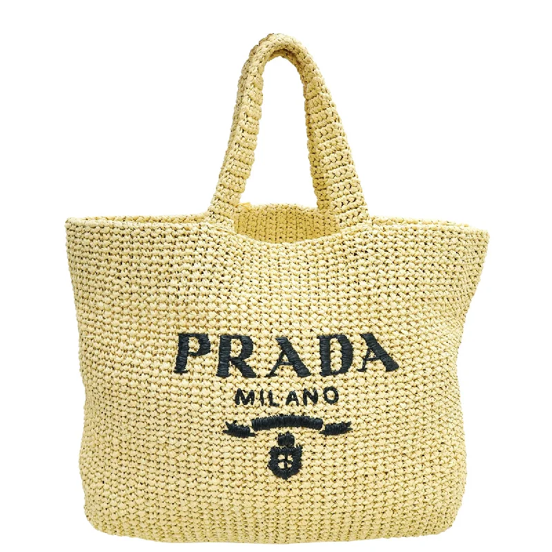 Winter Warehouse Sale Prada Natural Crochet Tote Raffia-Effect Yarn Large Bag Upgrade Your Look With Fashionable Bags Winter Warehouse Sale Prada Natural Crochet Tote Raffia-Effect Yarn Large Bag Upgrade Your Look With Fashionable Bags
