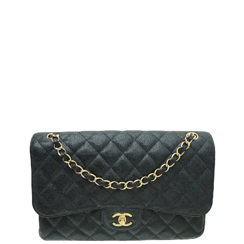 Huge Price Cut Chanel Black CC Classic Double Flap Jumbo Bag The Perfect Bag Sale For A Seasonal Refresh Huge Price Cut Chanel Black CC Classic Double Flap Jumbo Bag The Perfect Bag Sale For A Seasonal Refresh