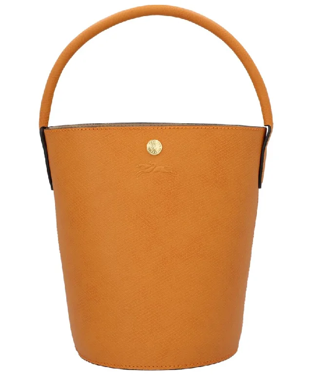 Longchamp Épure Small Leather Bucket Bag