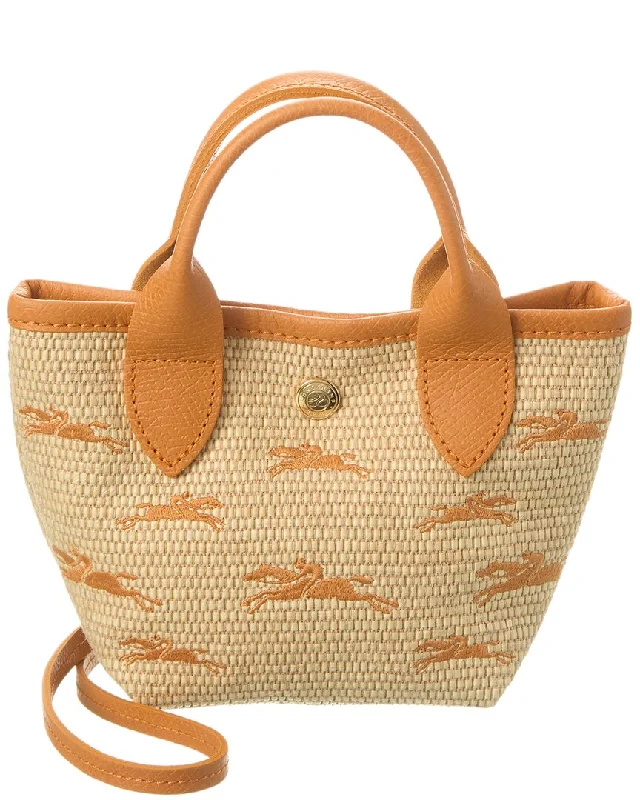 Longchamp Le Panier Pliage Xs Canvas Basket Bag