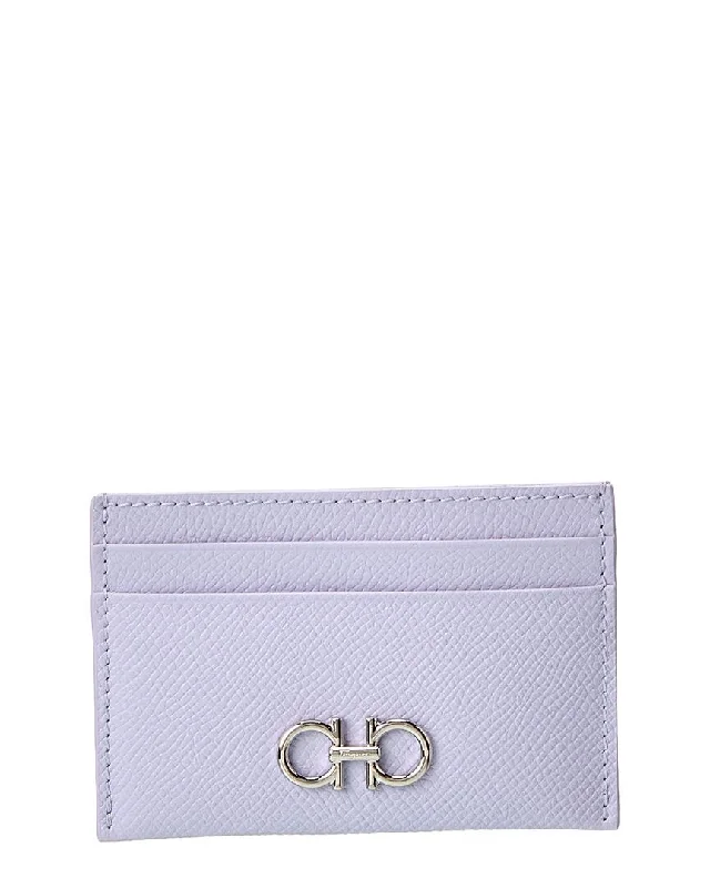 Ferragamo Gancini Leather Card Holder