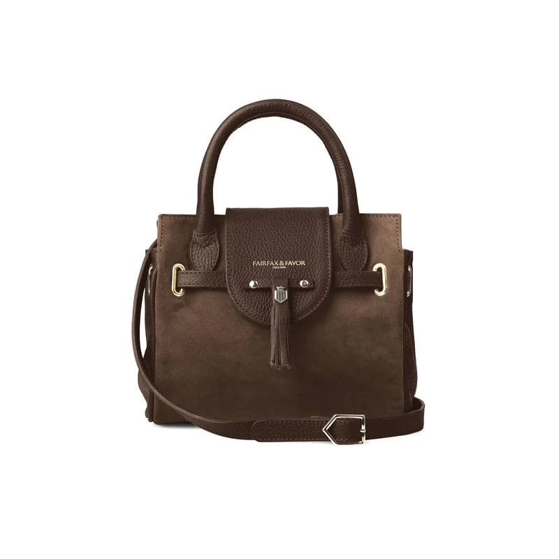 Fairfax & Favor Mini Windsor Ladies Handbag - Chocolate