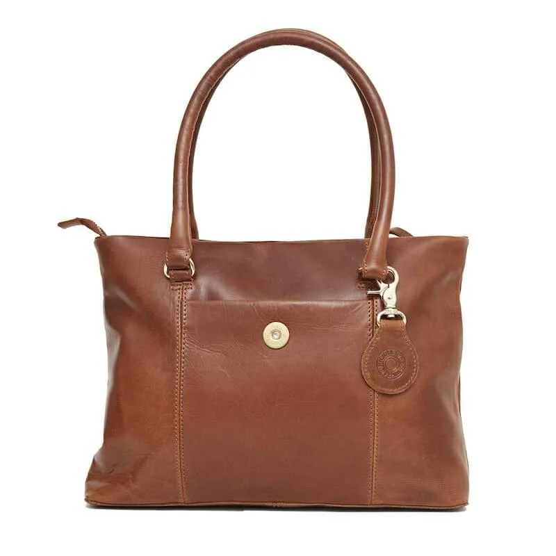 Hicks & Hides Hidcote Cartridge Ladies Handbag - Cognac