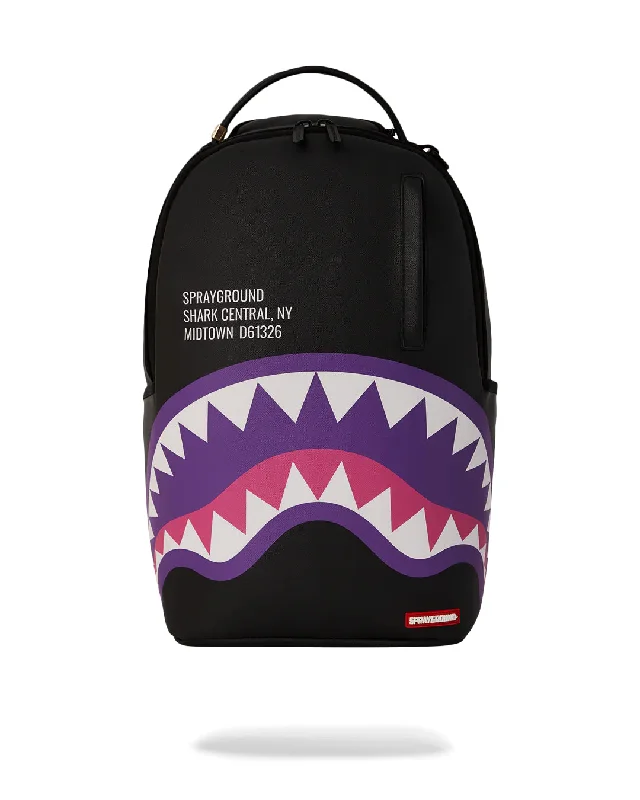 Sprayground Backpack SHARK CENTRAL PURPLE DLXSV BACKPACK