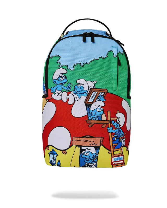 Sprayground Backpack SMURFS MUSHROOM VILLAGE BACKPACK Green