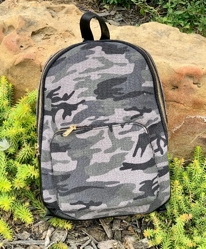 Black Camo Lauren Backpack