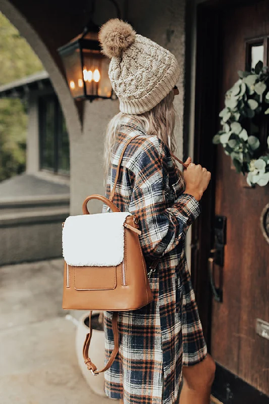 Well Played Faux Leather Backpack In Brown