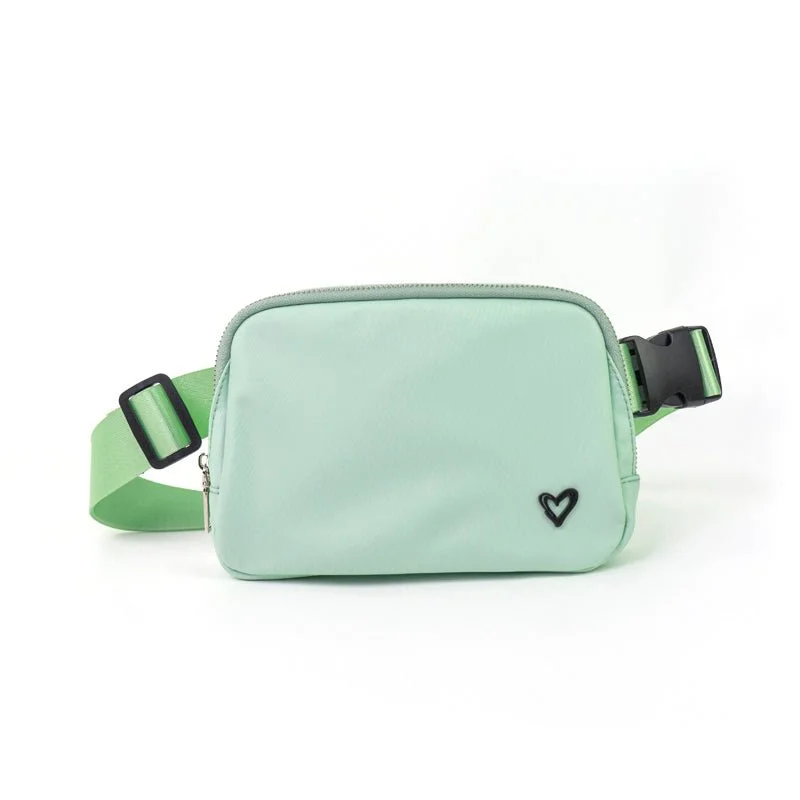 Dixie Nylon Belt/Crossbody Bag -  Mint