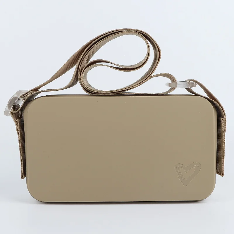 NEW: Keswick Silicone Crossbody Bag - Khaki