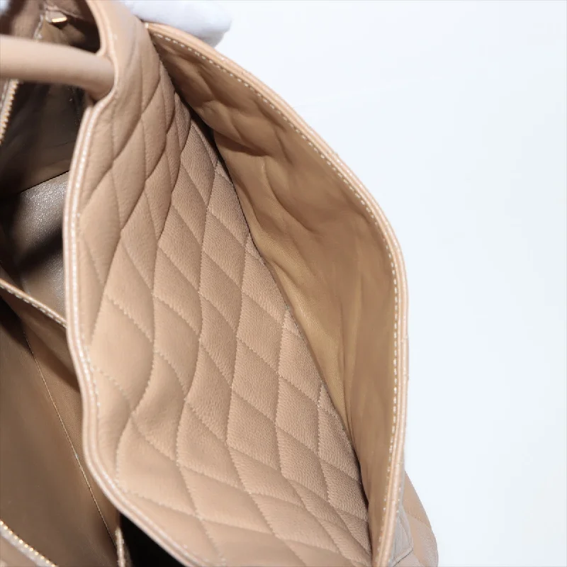Chanel Re-Release Caviarskin Tote Bag Beige Gold Metal Fittings 7416993 Stylish Bags At Unbeatable Prices