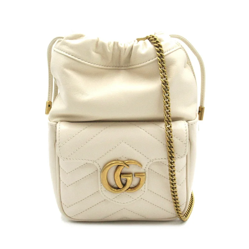 Gucci Gg Marmont  Leather Shoulder Bag (Pre-Owned)