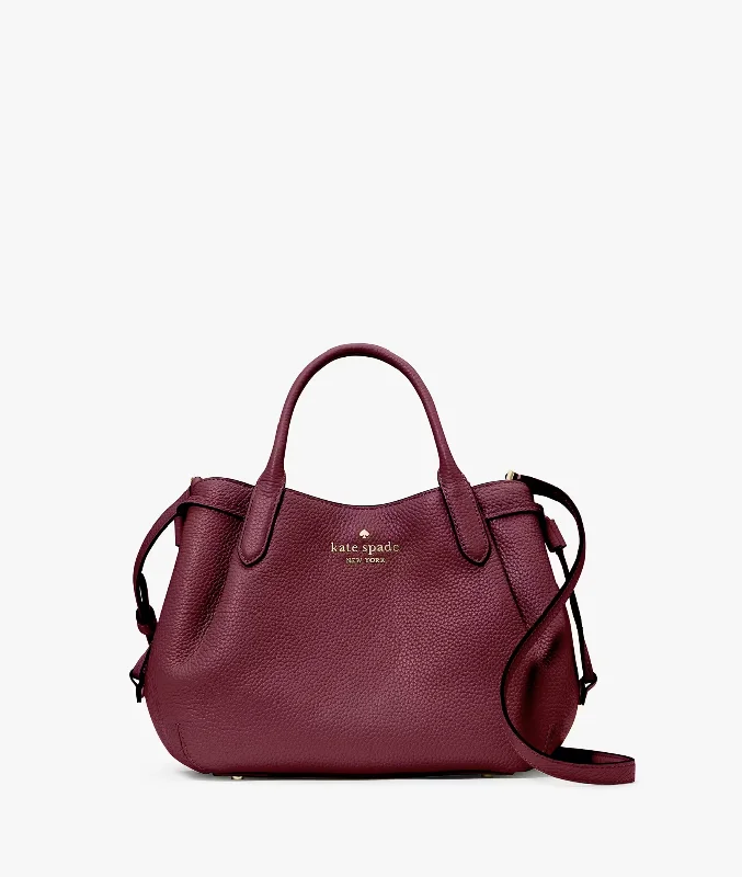 Kate Spade Dumpling Small Satchel In Blackberry Preserves