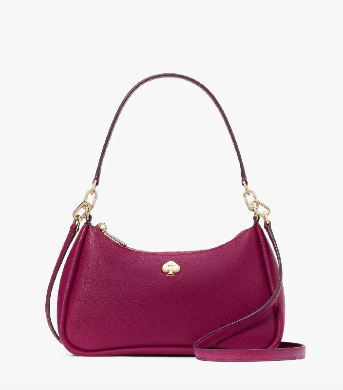 Kate Spade Kayla Small Convertible Shoulder Bag In Dark Raspberry