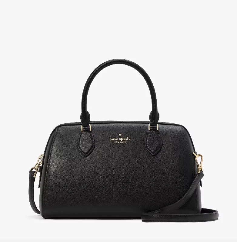 Kate Spade Madison Large Dolly Duffle Crossbody In Black