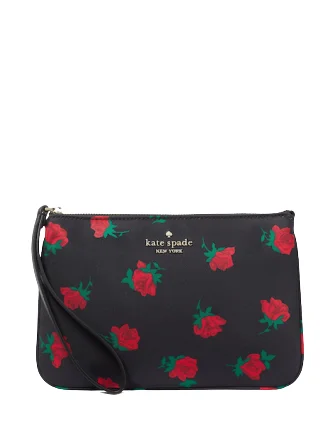 Kate Spade New York Chelsea Rose Toss Printed Medium Wristlet Pouch Fashionable Bags With Special Seasonal Offers Kate Spade New York Chelsea Rose Toss Printed Medium Wristlet Pouch Fashionable Bags With Special Seasonal Offers