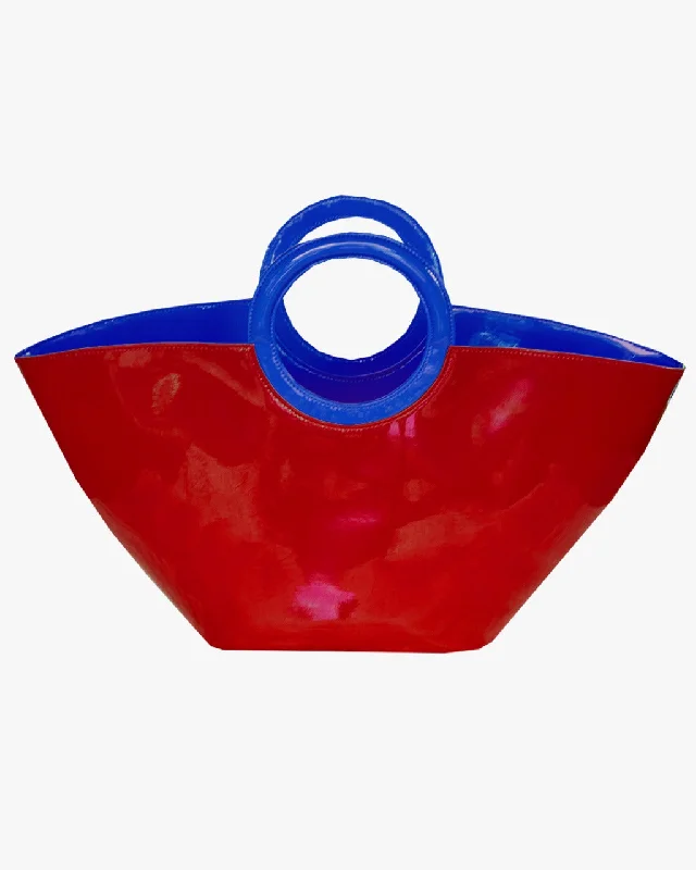 JELLY TOTE LARGE | RED, HOT PINK, ELECTRIC BLUE