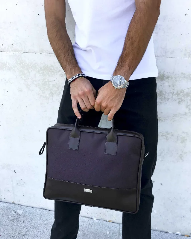 BOLD DEEP BROWN BRIEFCASE