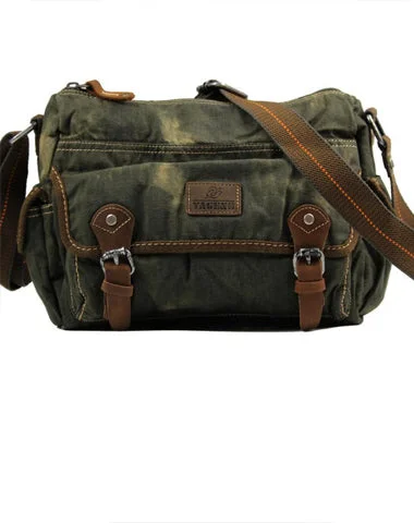 Denim Coffee Mens 10 inches Messenger Bag Dark Green Jean Postman Bag Courier Bag For Men