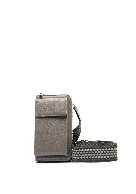 Zen Collection Crossbody Smartphone Wallet, Grey