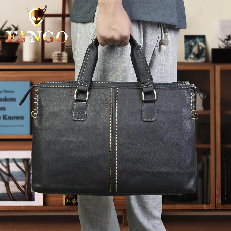 Handmade Leather Mens Cool Messenger Bag Briefcase Chest Bag Bike Bag Cycling Bag for men