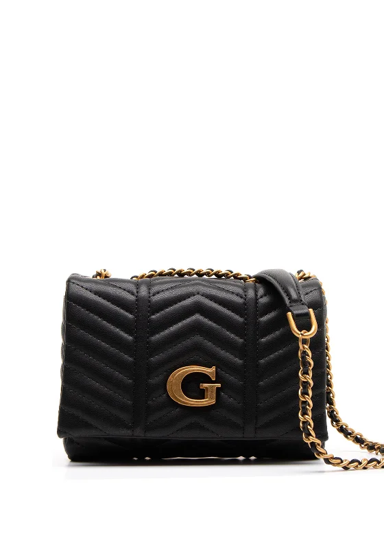 Guess Lovide Mini Quilted Shoulder Bag, Black