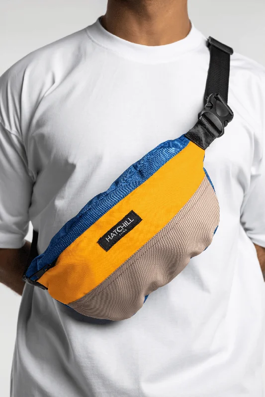 The Evo Waist bag - Mustard x Beige