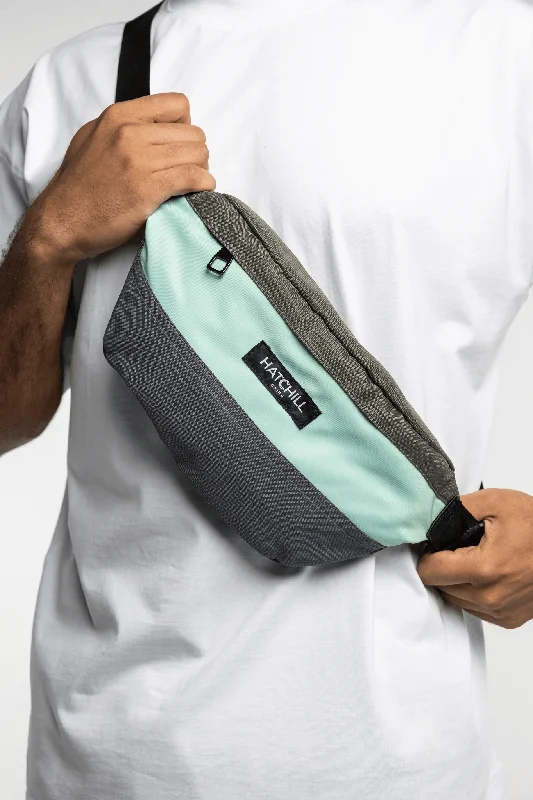 The Evo Waist bag - Sea mist x Davy Grey