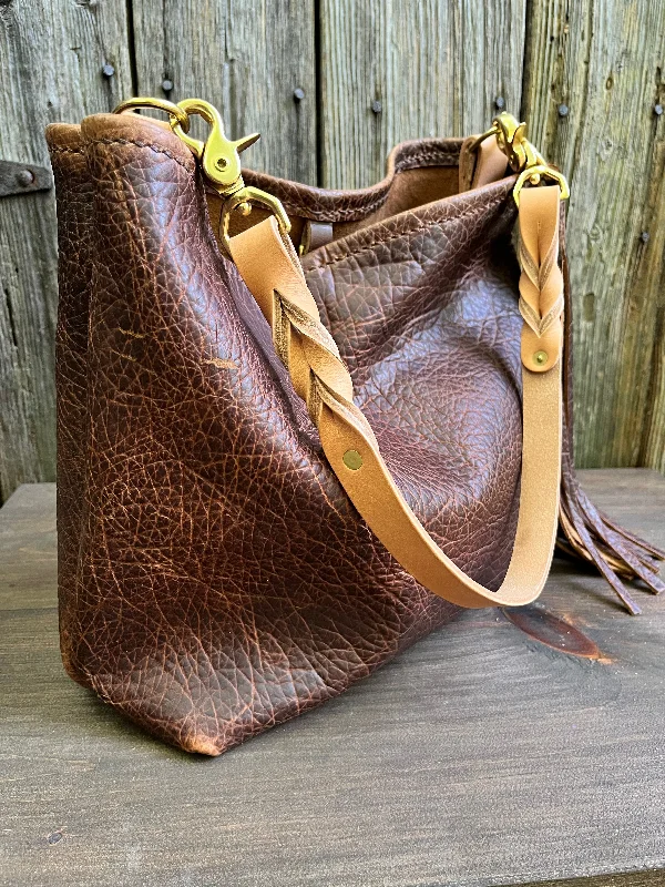 Mimi Slouch Bag in Woodstock with Leather Tassel