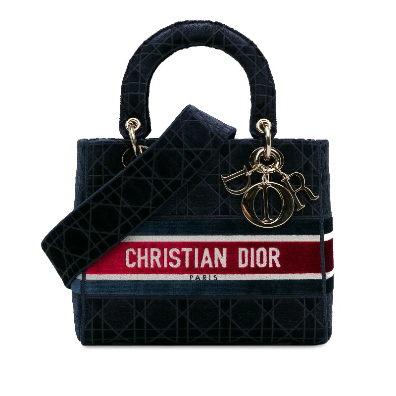 Dior Medium Velvet Cannage Lady D-Lite (SHG-ysoyN0)