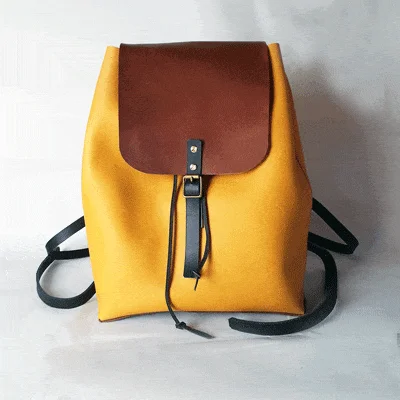 DIY Bag Kit #004 Leather Rucksack / Leather Backpack