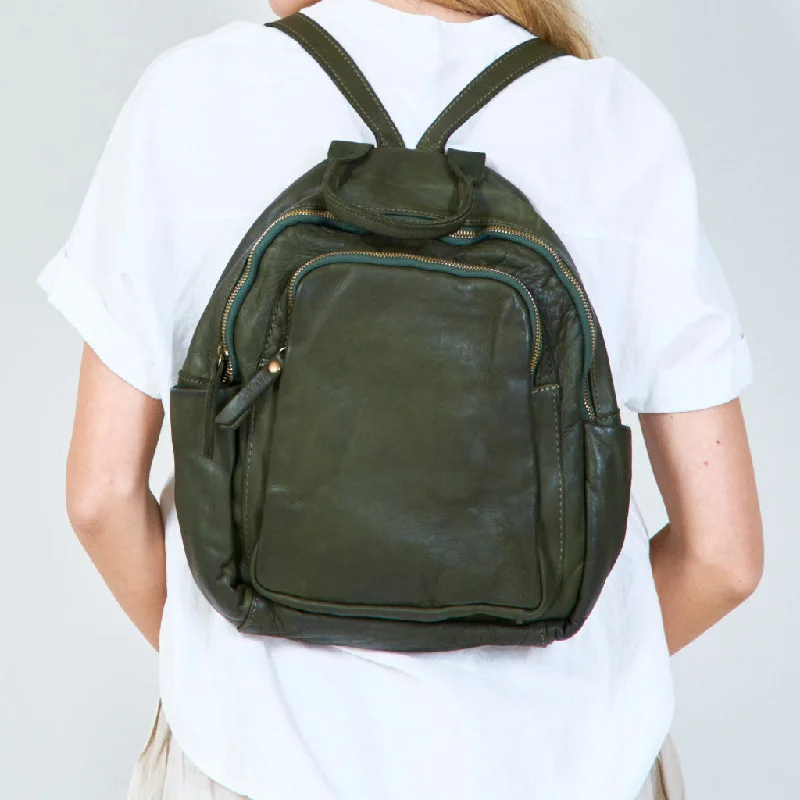 Leather mini backpack wholesale