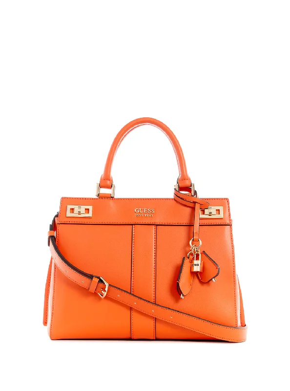 Orange Katey Luxury Satchel Bag Big Savings On Totes, Crossbody Bags, And More